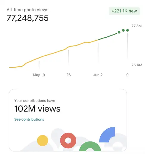 102M views Google Maps